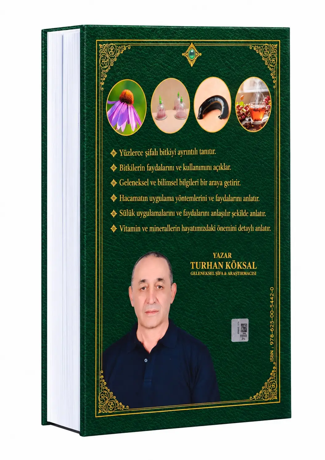 Bitkilerin Şifası kitabının arka açıdan görünümü